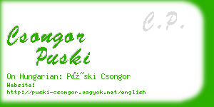 csongor puski business card